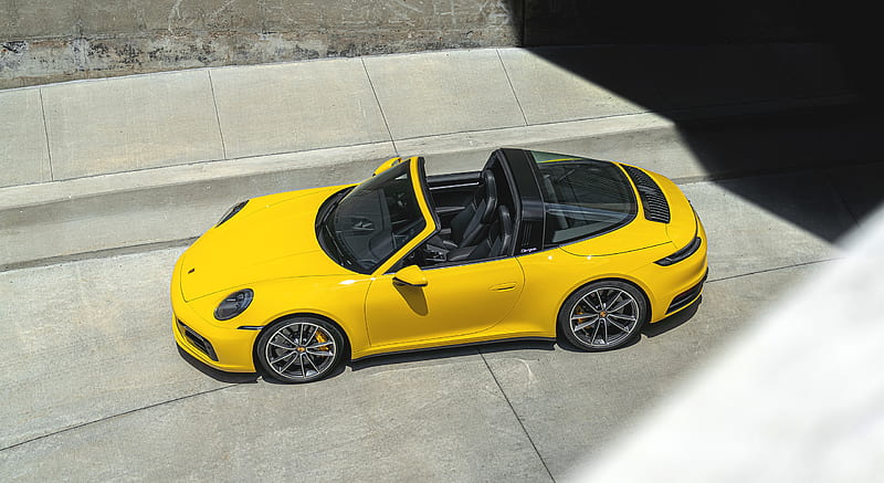 2021 Porsche 911 Targa 4S (Color: Racing Yellow) - Top , car, HD wallpaper