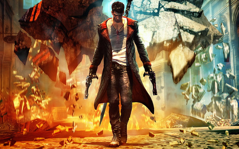 Wallpaper Gun, Dante, Devil May Cry for mobile and desktop, section игры,  resolution 1920x1080 - download