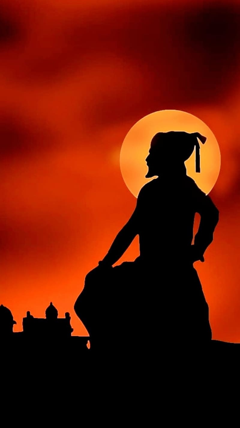 Shivaji Maharaj Shadow wuth Sun Background, shivaji maharaj, shadow, sun,  HD phone wallpaper | Peakpx