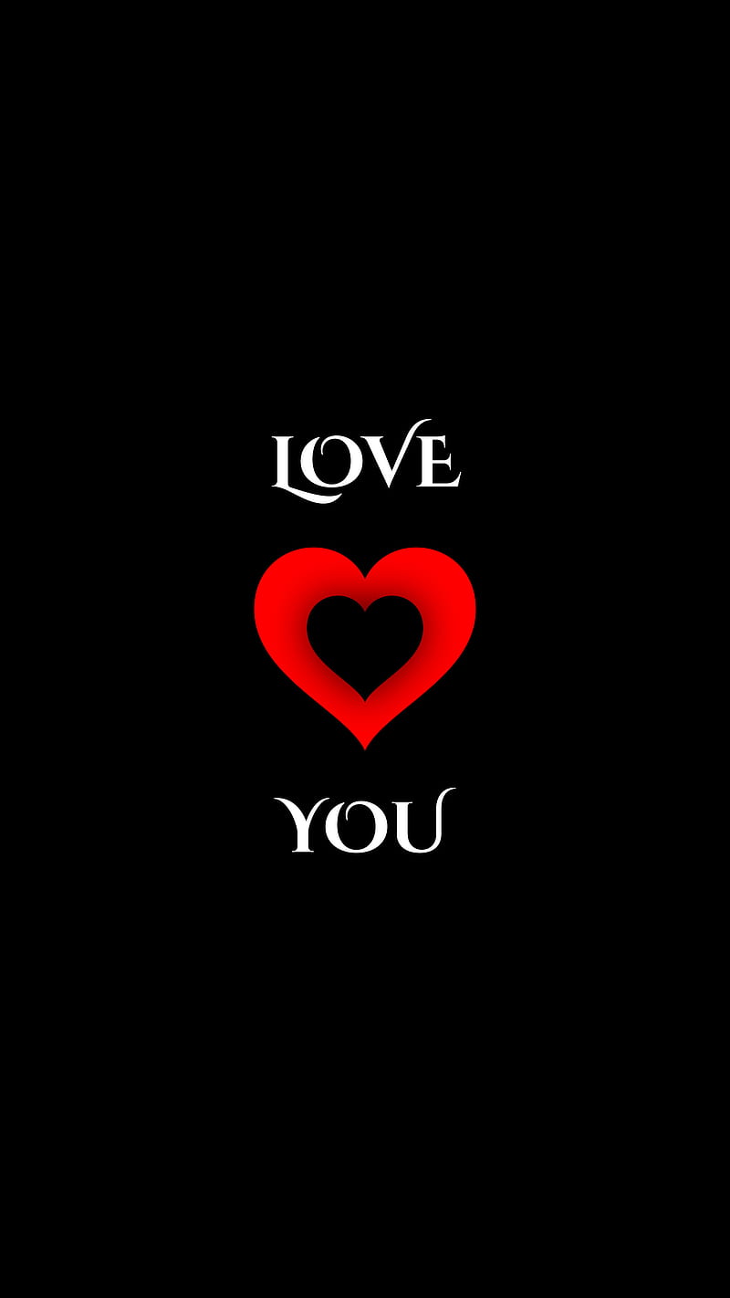 Love you, black, cute, feeling, corazones, i love you, love, red ...