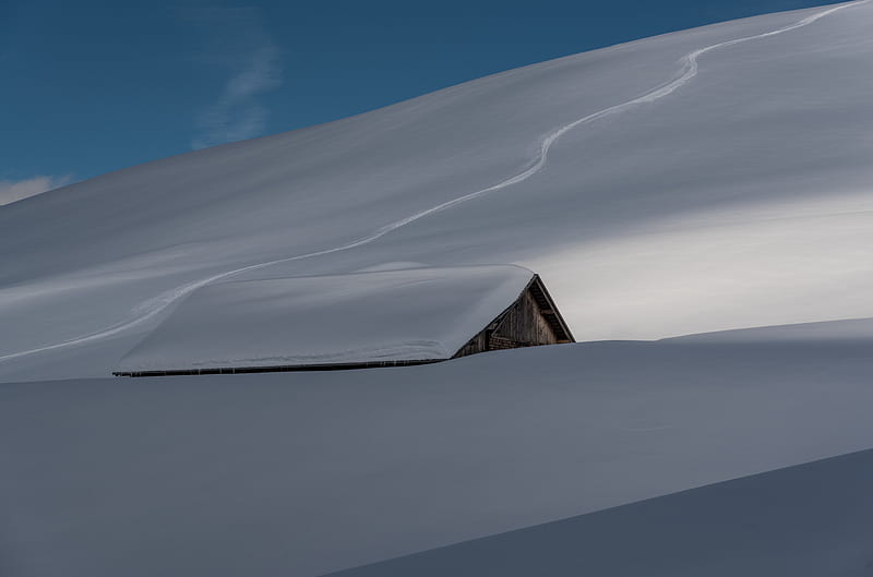 Snow Hut, hut, nature, snow, landscape, HD wallpaper