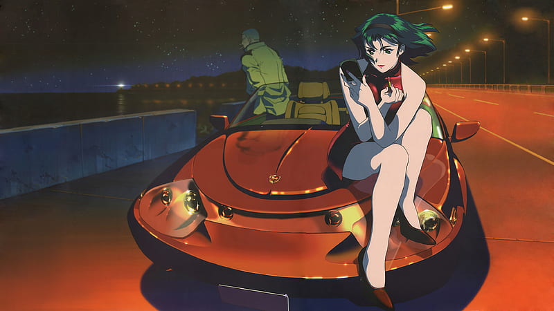 Anime Girl Sitting On Car Bonnet, anime-girl, anime, artist, artwork, digital-art, HD wallpaper