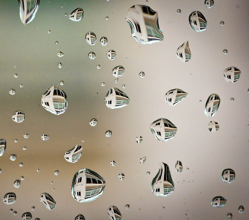 Drops, blob, drop, dropsraindrop, glass, macro, rain, water, window, HD wallpaper