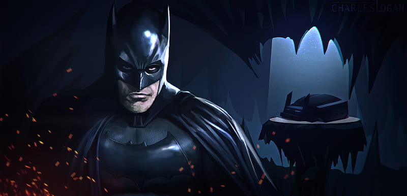 The Dark Knight Batman , dark-knight, batman, superheroes, artstation, HD wallpaper