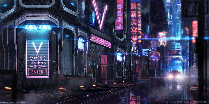 Cyberpunk Street, cyberpunk, artist, artwork, digital-art, city, HD wallpaper