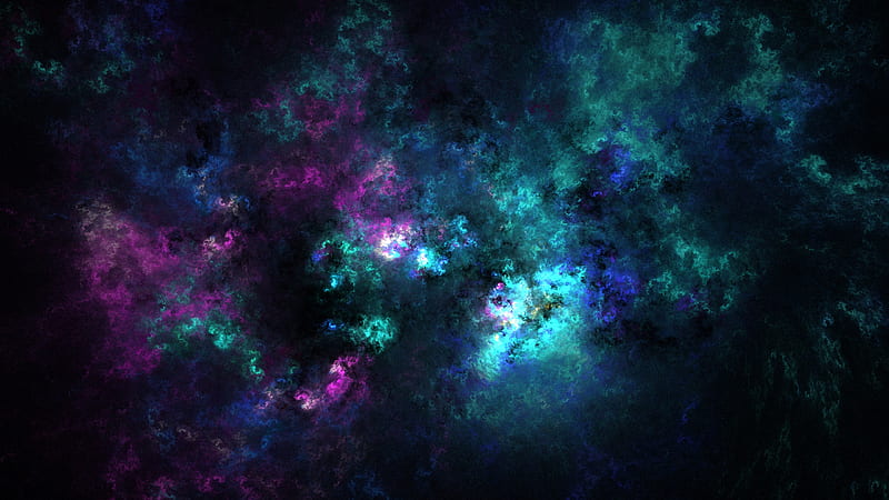 colorful space, nebula, galaxy, universe, Space, HD wallpaper
