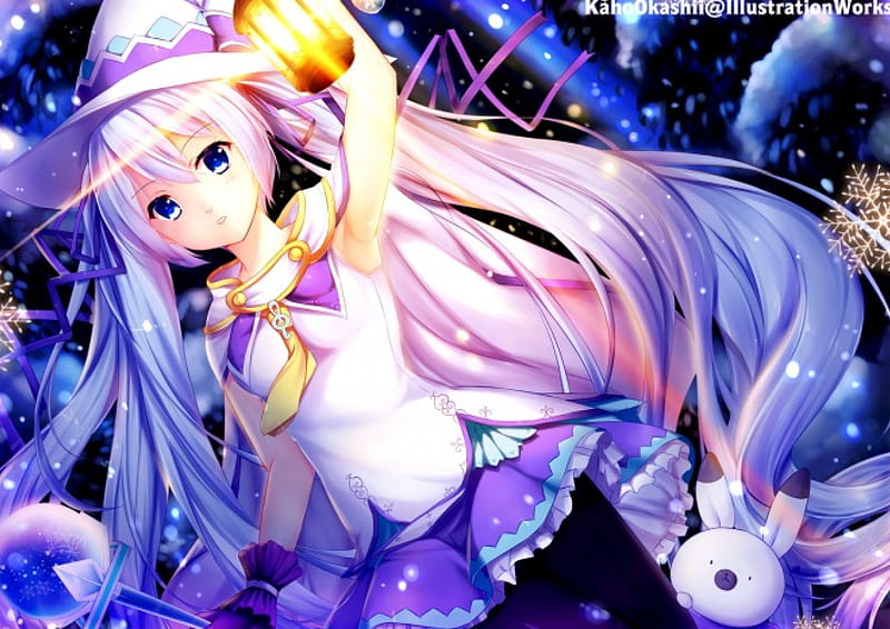 Snow Light, pretty, dress, hatsune miku, bonito, yuki, sweet, nice ...