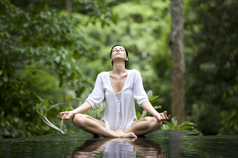 YOGA -Time to relax, yoga, time, girl, relax, HD wallpaper