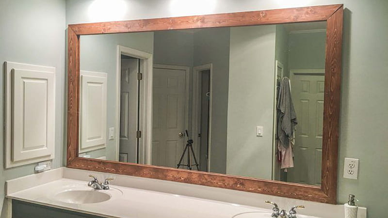 Bathroom Wood Mirror Mirror, HD wallpaper | Peakpx