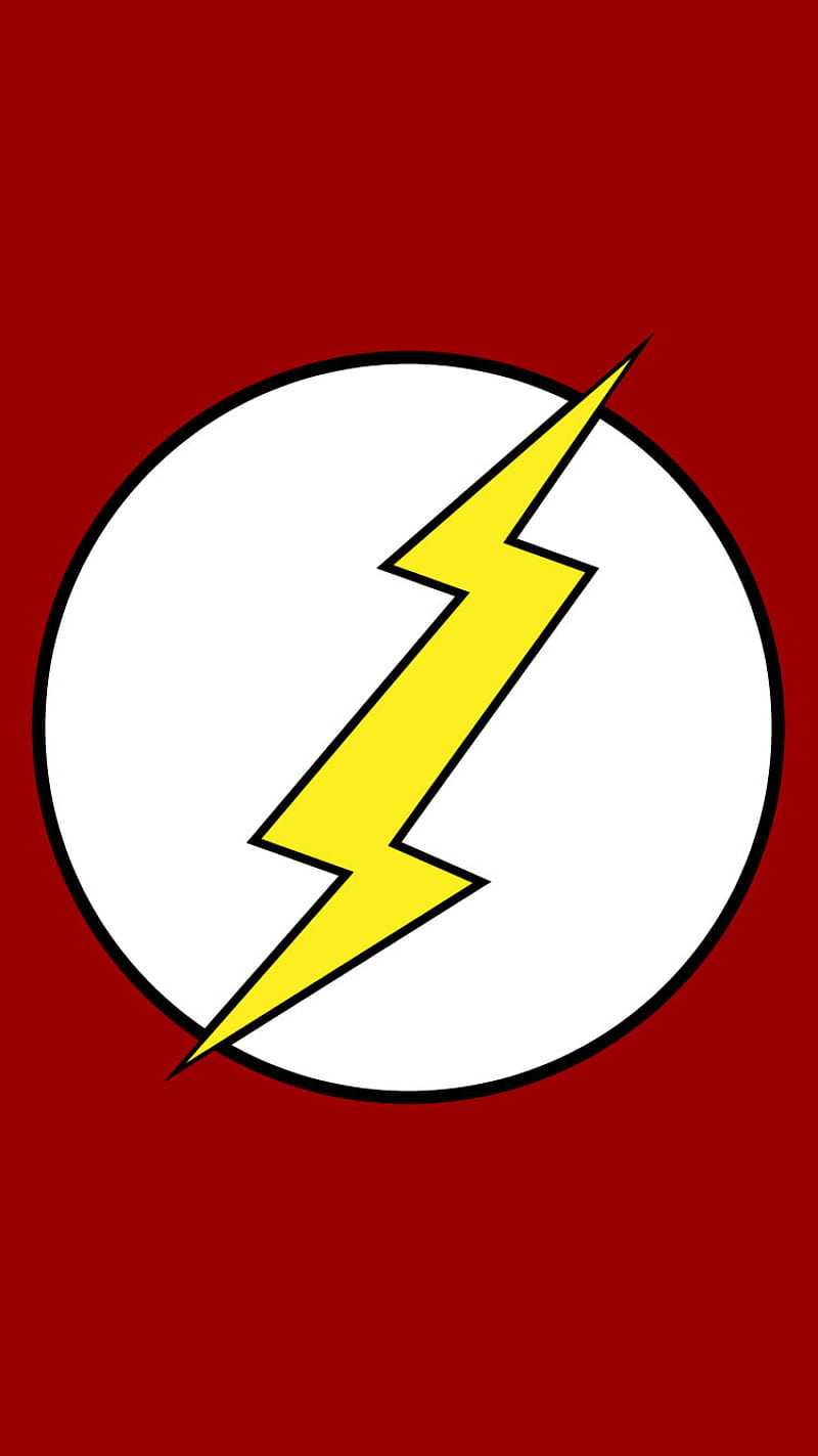 The Flash, dc, dc comics, logo, minimal, red, super, super hero, superhero, symbol, HD phone wallpaper