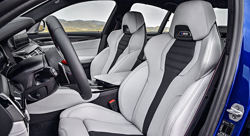 2018 BMW M5 F90 - Interior, Front Seats , car, HD wallpaper