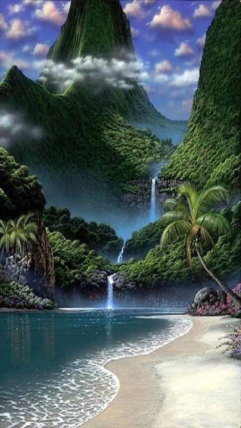 Hawai, playa, paisaje, Fondo de pantalla de teléfono HD | Peakpx