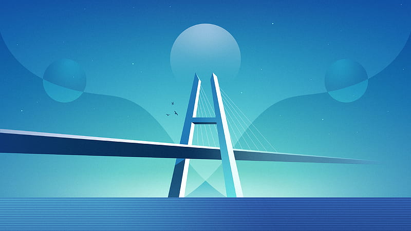 The Overpass Bridge , bridge, artist, artwork, digital-art, HD wallpaper