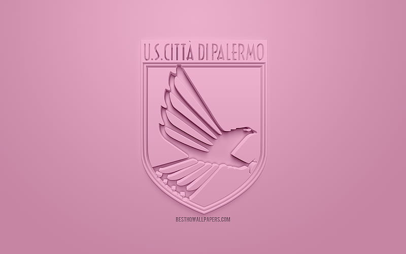 Download wallpapers Palermo, Serie A, football, Italy, emblem of