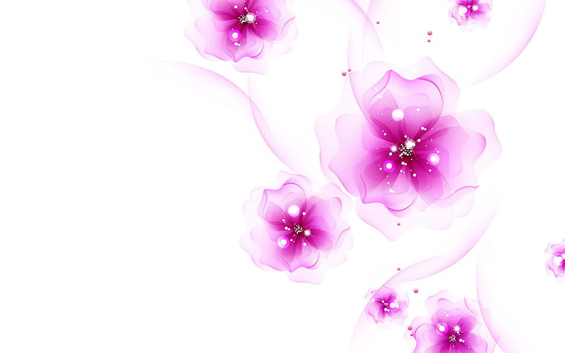 Charming fuchsia, pure, lavender, fuchsia, sparkle, charming, purple, texture, flowers, white, HD wallpaper