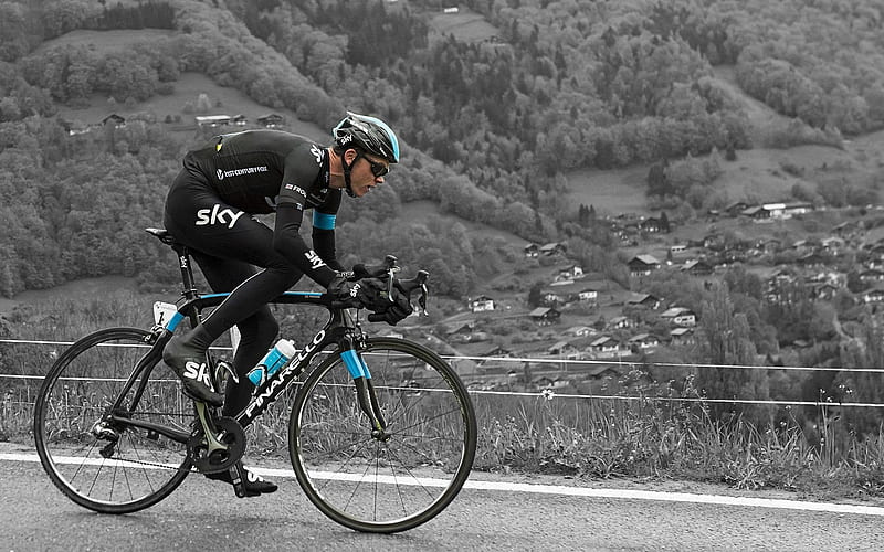 british cyclist, chris froome, team sky, HD wallpaper