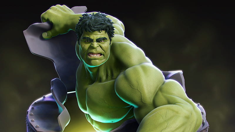 Hulk CGI, hulk, superheroes, cgi, behance, artwork, digital-art, HD wallpaper