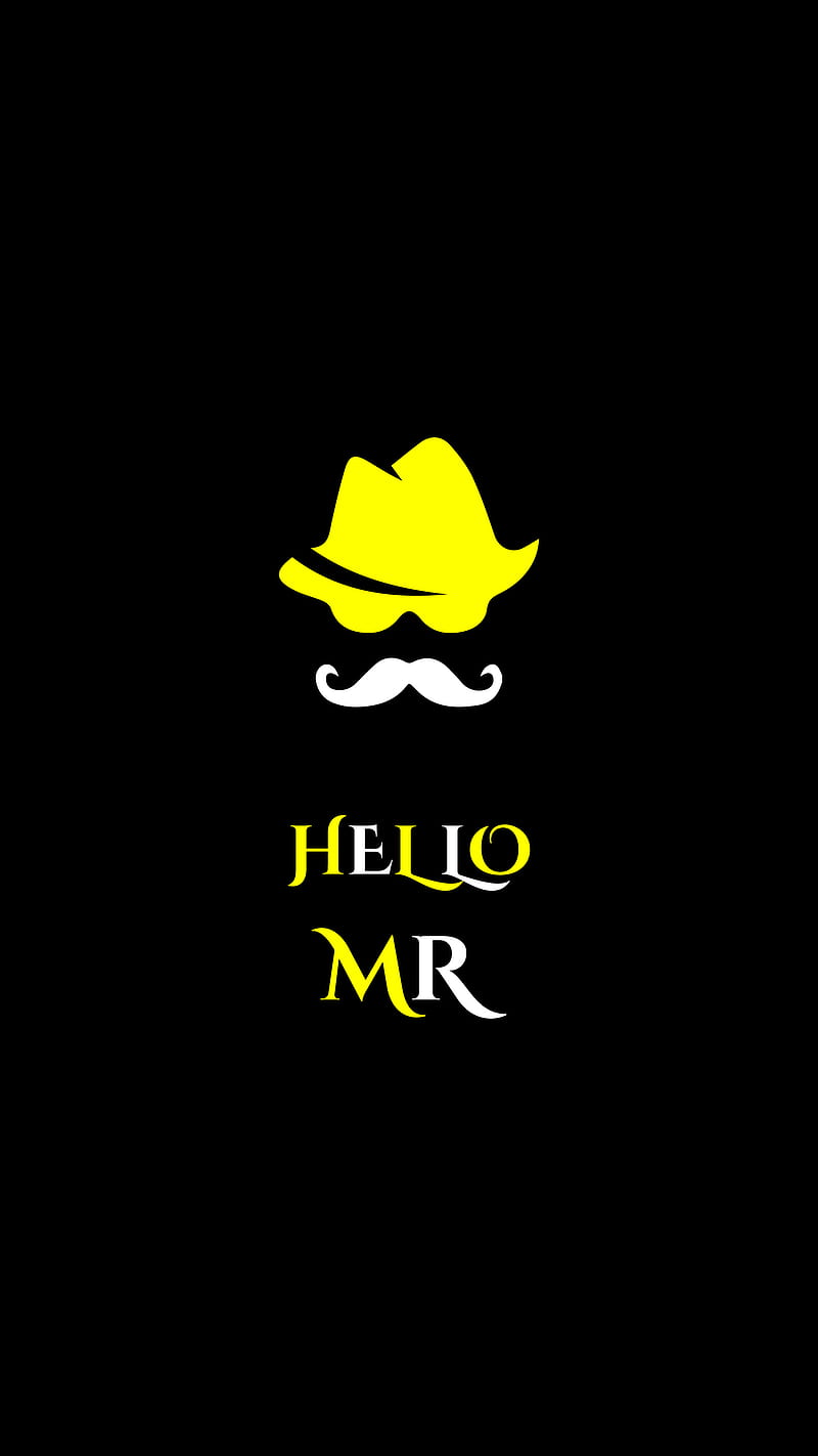 Hello MR, black, desenho, new latest, style, swag, trending, yellow, HD  phone wallpaper | Peakpx