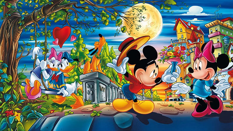 Disney Mickey Mouse Minnie Mouse Donald Duck Daisy Duck Cartoon
