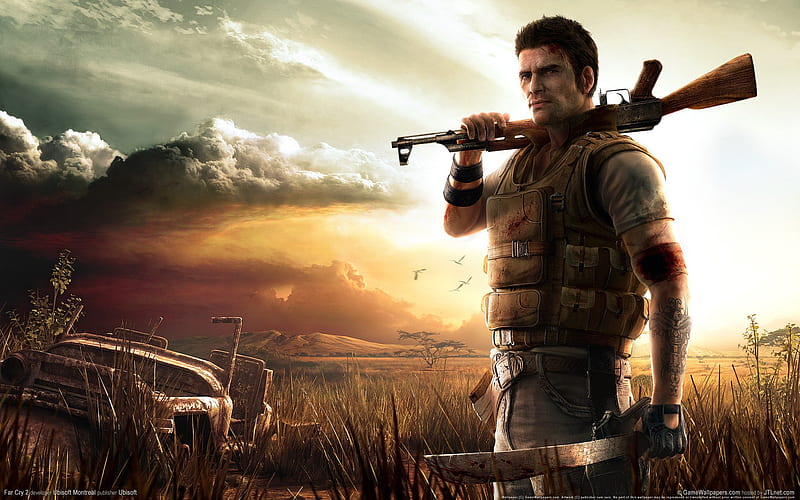 Far Cry, shooting soldier, action, video game, adventure, far cry 2, mission, weapon, HD wallpaper