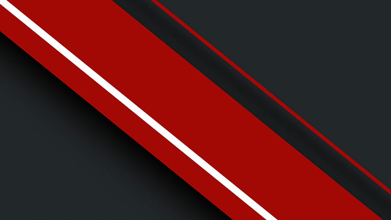 red stripes, dark background, Abstract, HD wallpaper