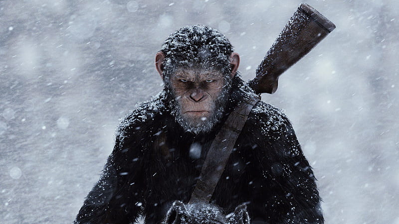 War for the Planet of the Apes, 2017, poster, fantasy film, HD wallpaper