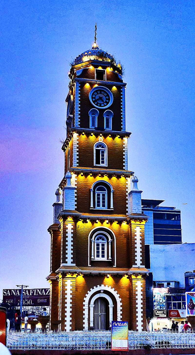Sialkot Clock Tower, clock tower, HD phone wallpaper