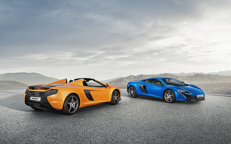 2015 McLaren 650S Spider, Convertible, Turbo, V8, car, HD wallpaper