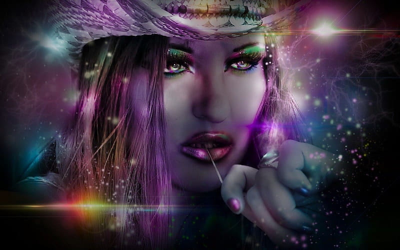 prismatic girl, AMAZING, colorful, cg, DISTANCE, magic, hot girl, SULTRY, new , brilliant, face, DESIGN, hopped, art, art , lovely, digital painting, sexy, lips, METALLIC, POSE, orbs, APER, MAKE UP, nAILS, scifi, eyes, llpaper, glow, movie, GRAPHOC DESIGHN, beautifull , COWBOY HAT, woman, hair, SEXY , hot, MODEL , cyber, MODEL, STETSON, gorgeous, BLUE, AIRBRUSH, mazing eyes, GREEN, NEXUS GIRL, prism, screensaver, woman , spectre, fantasy girl, lensflare, girl, HD wallpaper