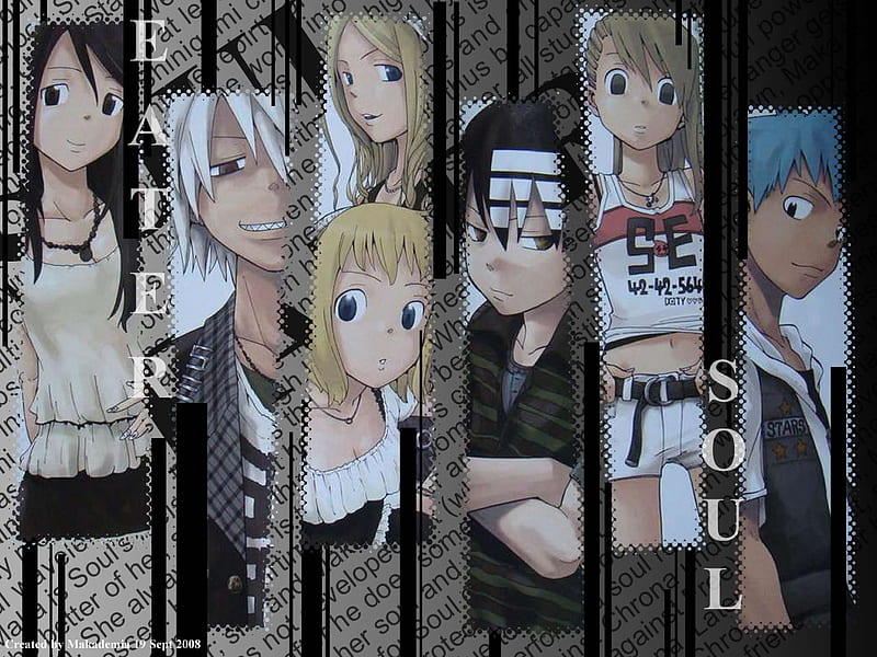 soul eater, liz and patty, death the kid, soul and maka, black star, HD wallpaper