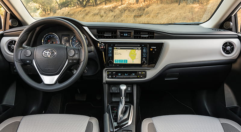 2017 Toyota Corolla LE Eco (Super White) - Interior, Cockpit , car, HD wallpaper