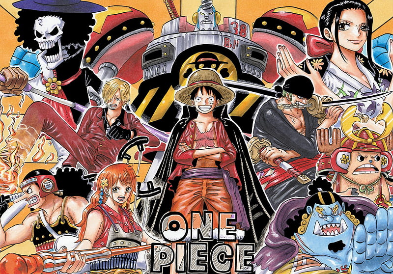 One Piece, Brook (One Piece) , Franky (One Piece) , Jinbe (One Piece) , Monkey D. Luffy , Nami (One Piece) , Nico Robin , Roronoa Zoro , Sanji (One Piece) , Tony Tony Chopper , Usopp (One Piece), HD wallpaper