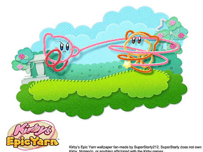 Kirby's Epic Yarn , game, sew, yarn, epic, release, waddle dee, kirbys, abilities, new, kirby, HD wallpaper