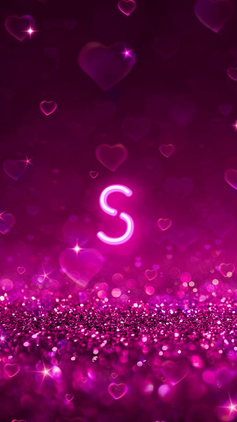 S Name Wlp, cool, hue, pink, s name, HD phone wallpaper