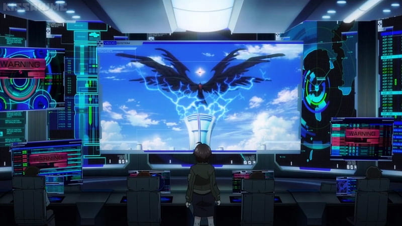 VRO: Big Screen, pretty, wing, sweet, nice, anime, scenery, screen, blue,  vividred operation, HD wallpaper | Peakpx