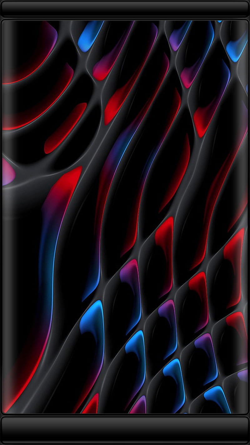 Abstract, black, blue, colorful, edge style, red, s7, HD phone wallpaper