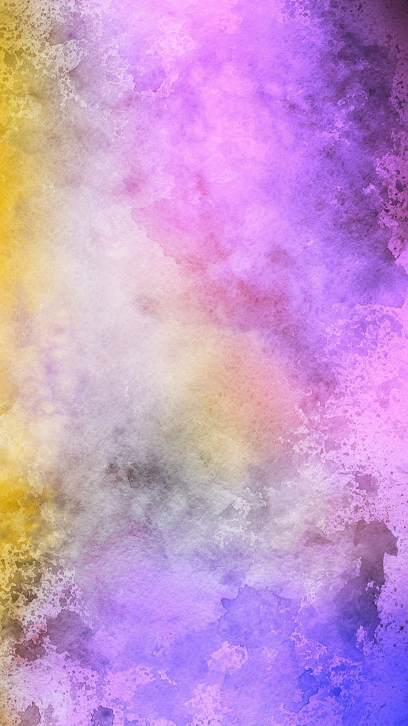Colors, colorful, desenho, pink, purple, smoke, texture, watercolor, yellow, HD phone wallpaper