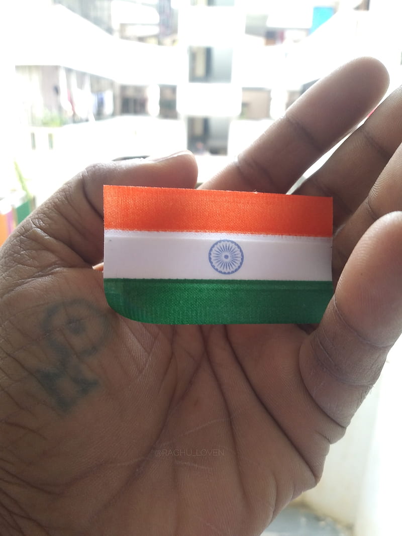 National Flag, hand, independence day, india, indian flag, love india, orange white green, republic day, sayings, tricolour, HD phone wallpaper