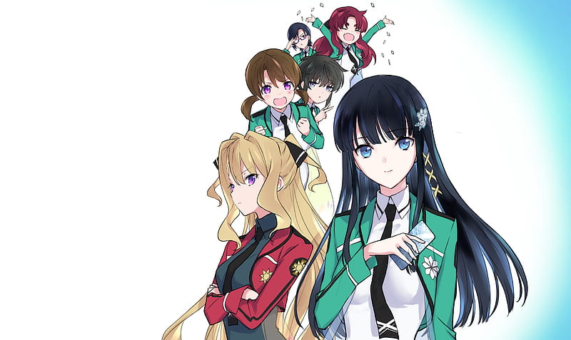 Anime, The Honor Student at Magic High School, Akechi Eimi, Isshiki Airi, Kitayama Shizuku, Mitsui Honoka, Satomi Subaru, Shiba Miyuki, HD wallpaper