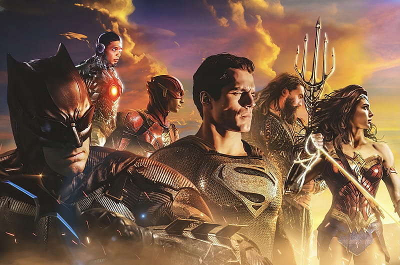 Justice League Zack Synders Cut , justice-league, 2021-movies, movies, batman, wonder-woman, superman, aquaman, flash, cyborg, HD wallpaper