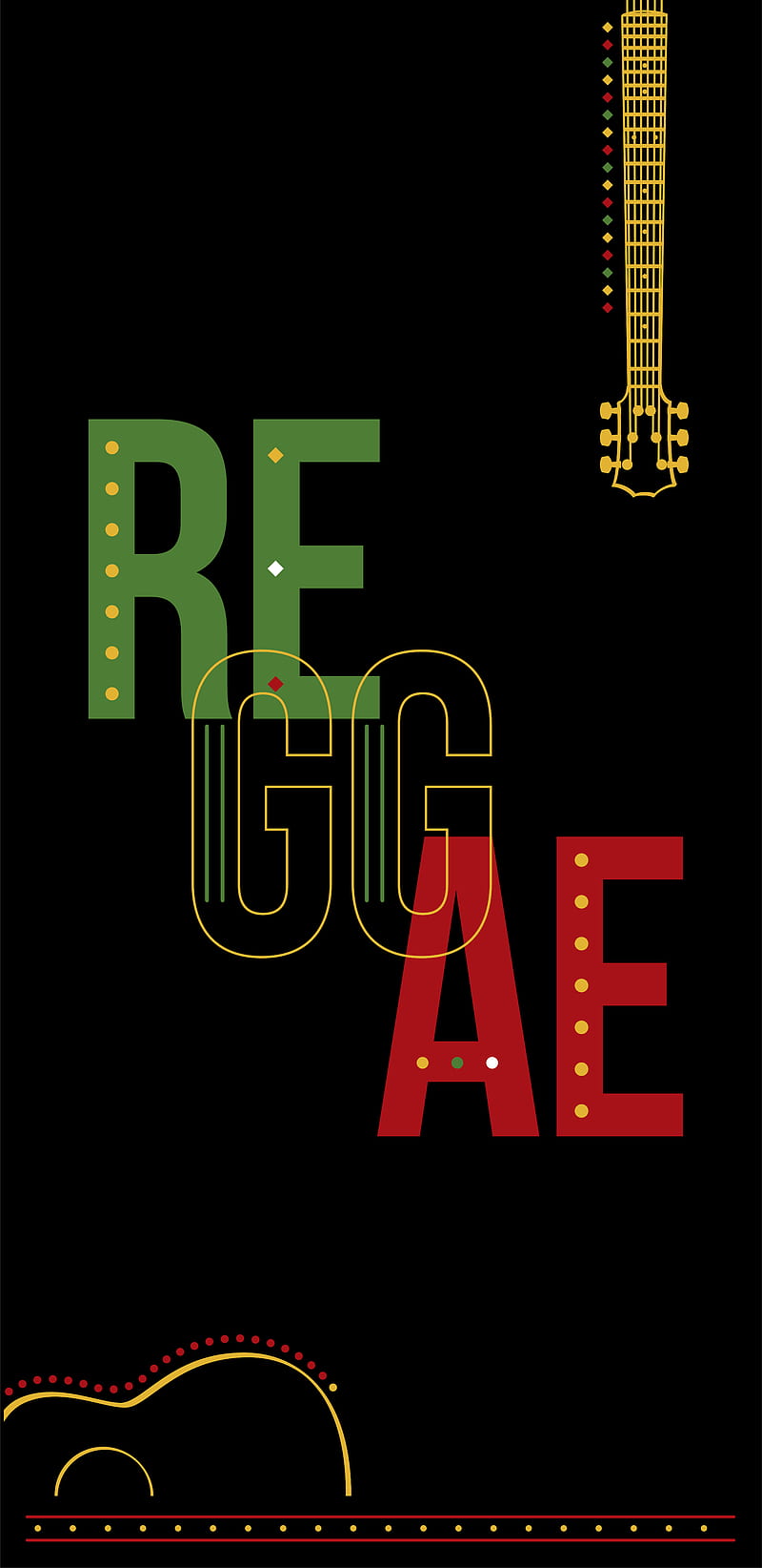 Guitar Reggae, guitar, reggae, rasta, music, soul, classic, vans, reggaestyle, bob marley, reggaemusic, HD phone wallpaper