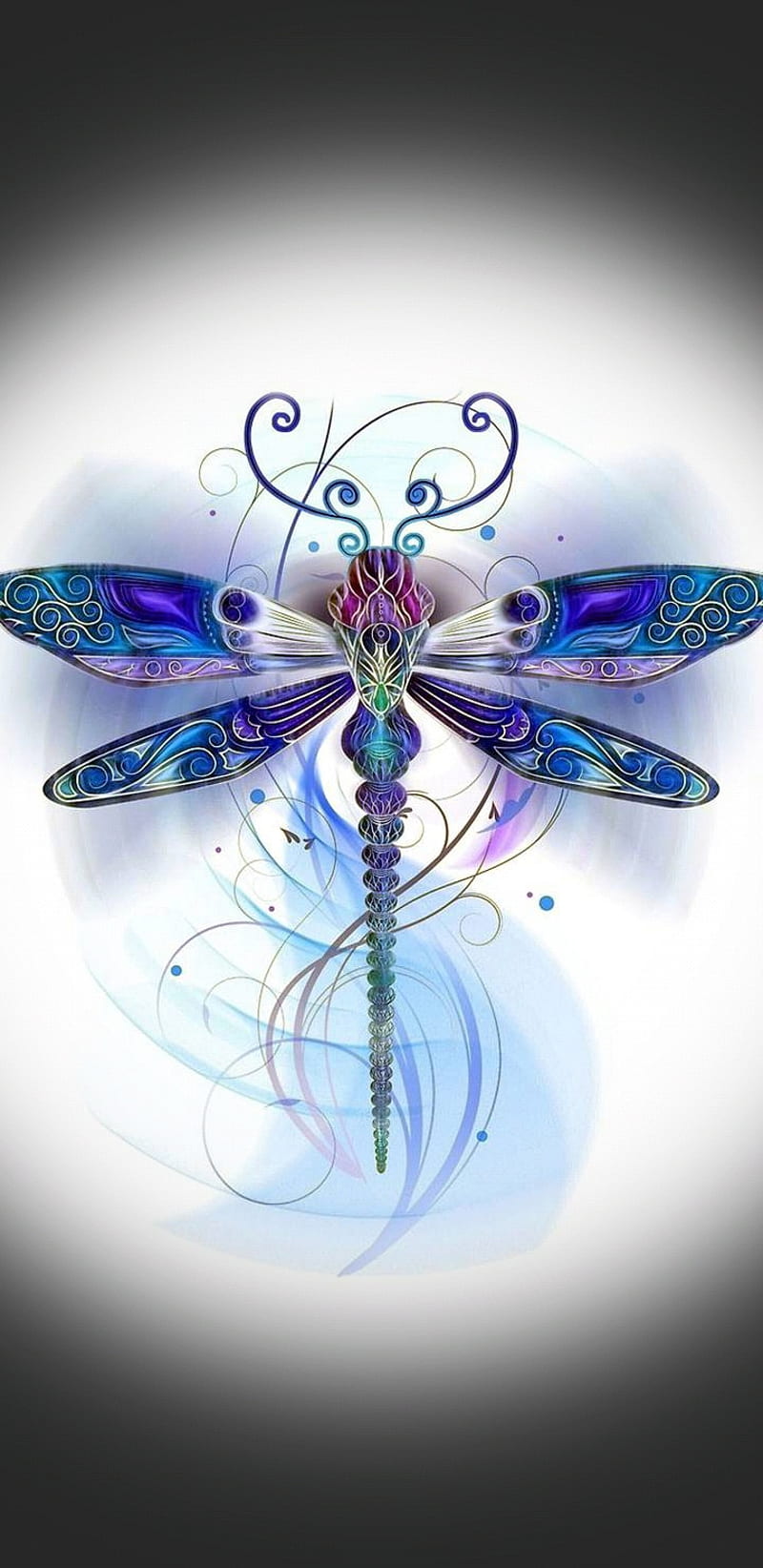 Dragonfly , fairy, crown, HD phone wallpaper