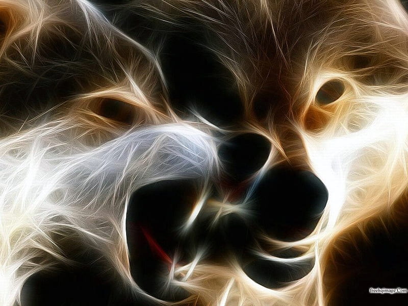 3d-, , 3d, wolves, HD wallpaper | Peakpx