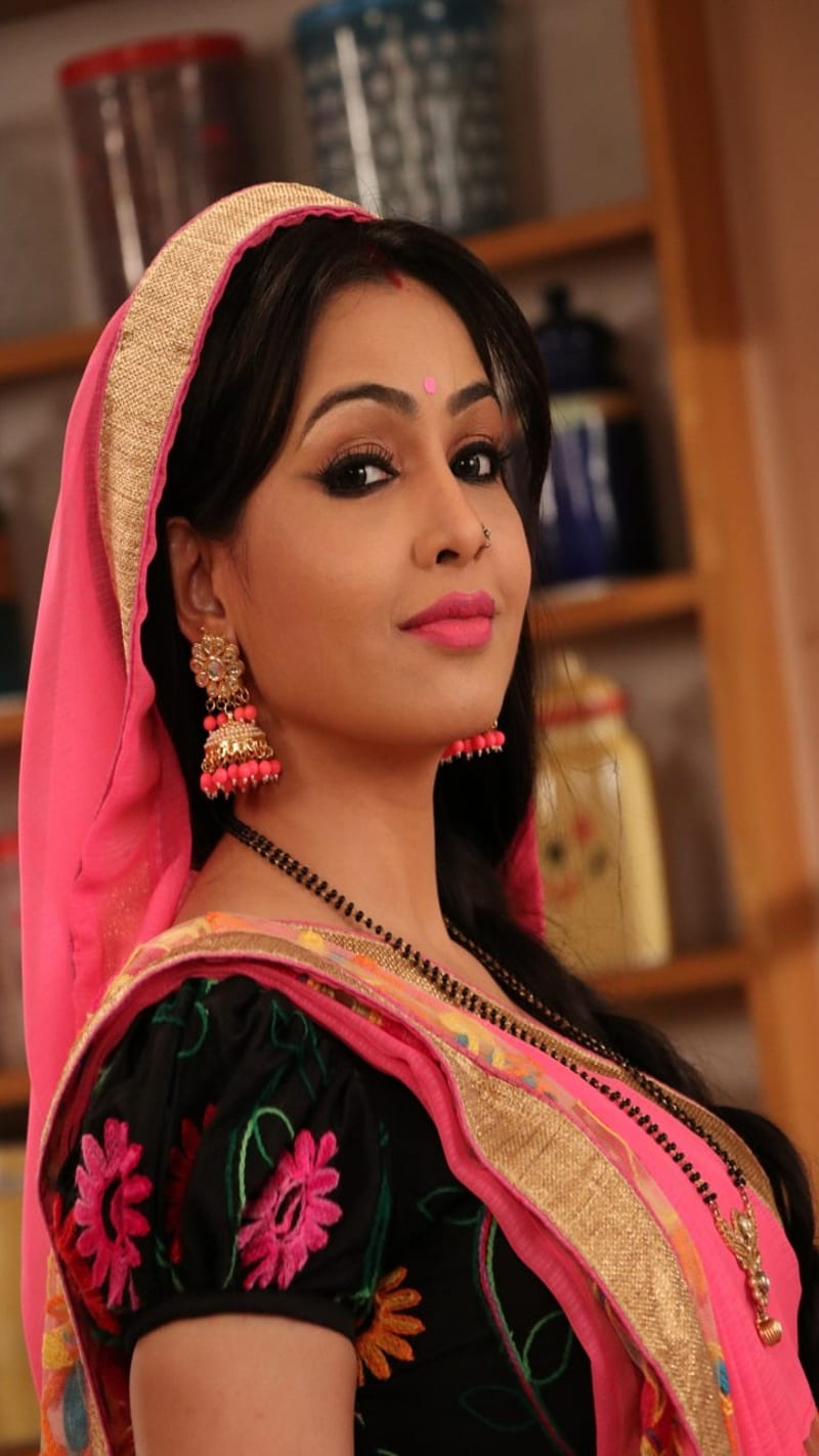 Shubhangi Atre, actress, bollywood, shubhangi, tv actress, HD phone wallpaper