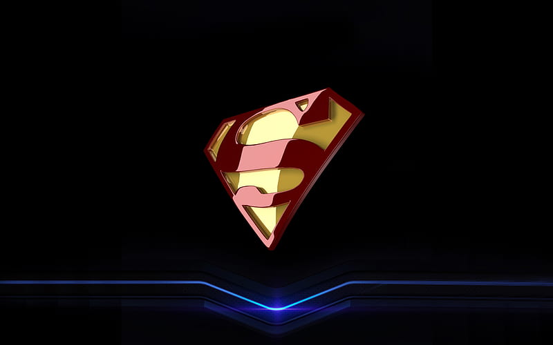 Superman Neon, HD wallpaper