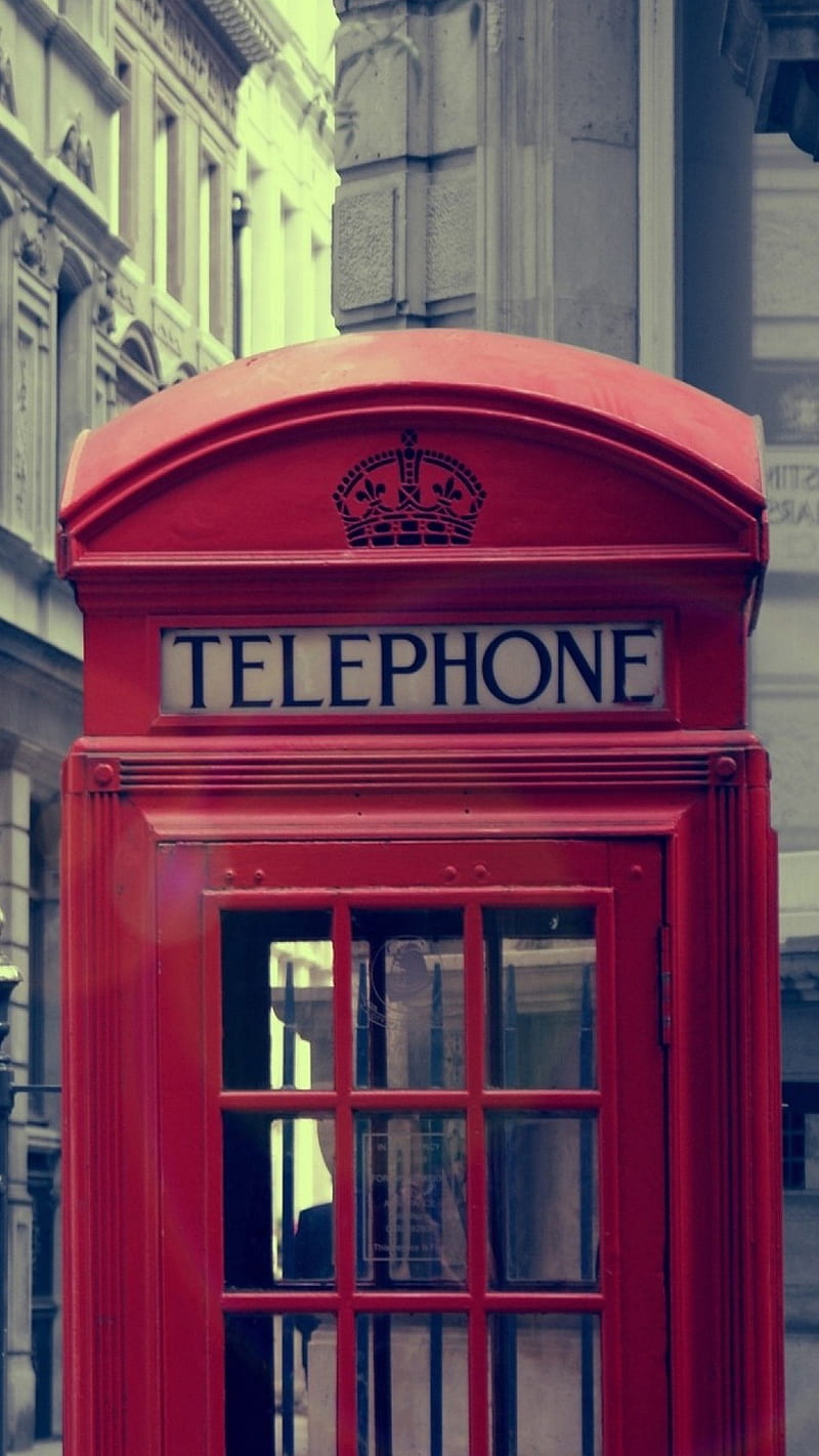 London, old, old phone, phone, telephone, HD phone wallpaper