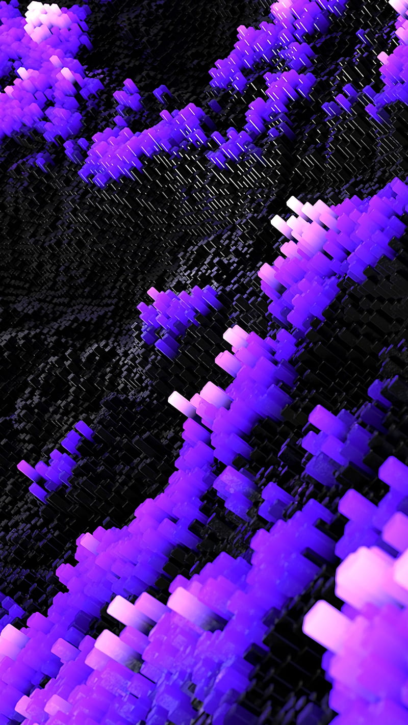 Structure, 3d, abstract, background, black, pattern, purple, HD phone  wallpaper | Peakpx