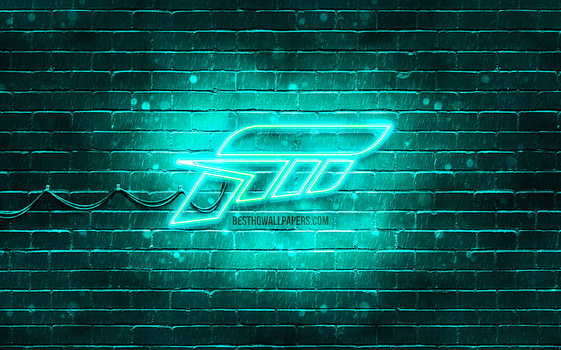 Forza turquoise logo turquoise brickwall, Forza logo, 2020 games, Forza neon logo, Forza, HD wallpaper