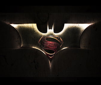 Batman Superman, logo, mix, HD wallpaper | Peakpx