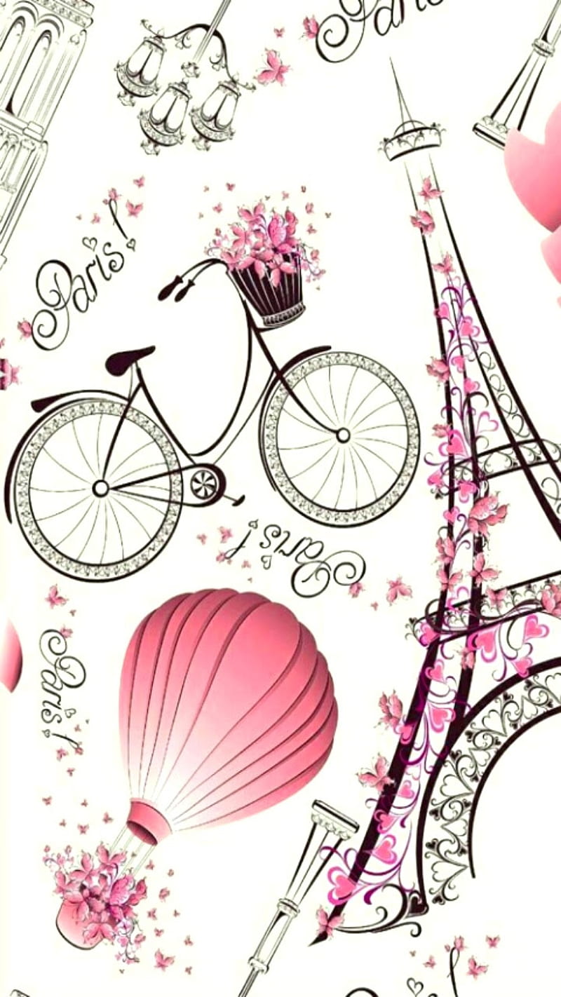 Paris, letter, note, pink, HD phone wallpaper | Peakpx